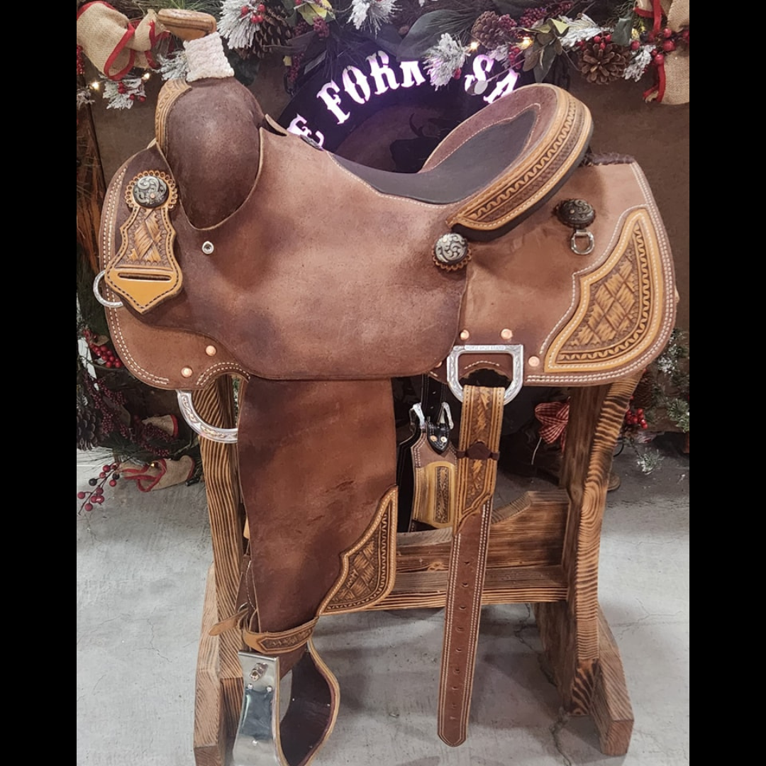 Three Forks Breakaway Roper Saddle 1 ($4195; $500 deposit)