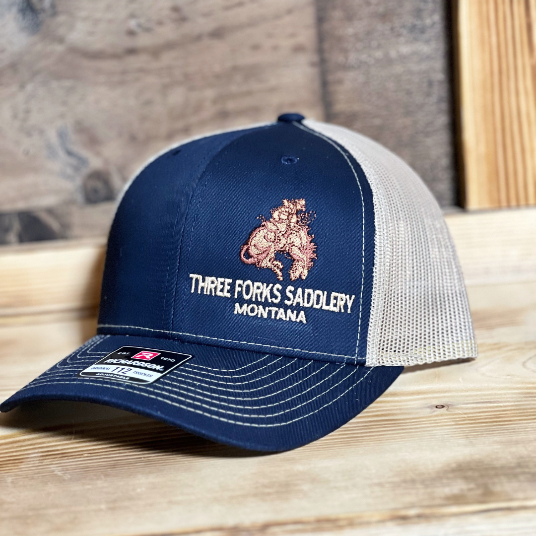 3 Forks Saddlery Richardson 112 Trucker Cap (Blue/Tan)