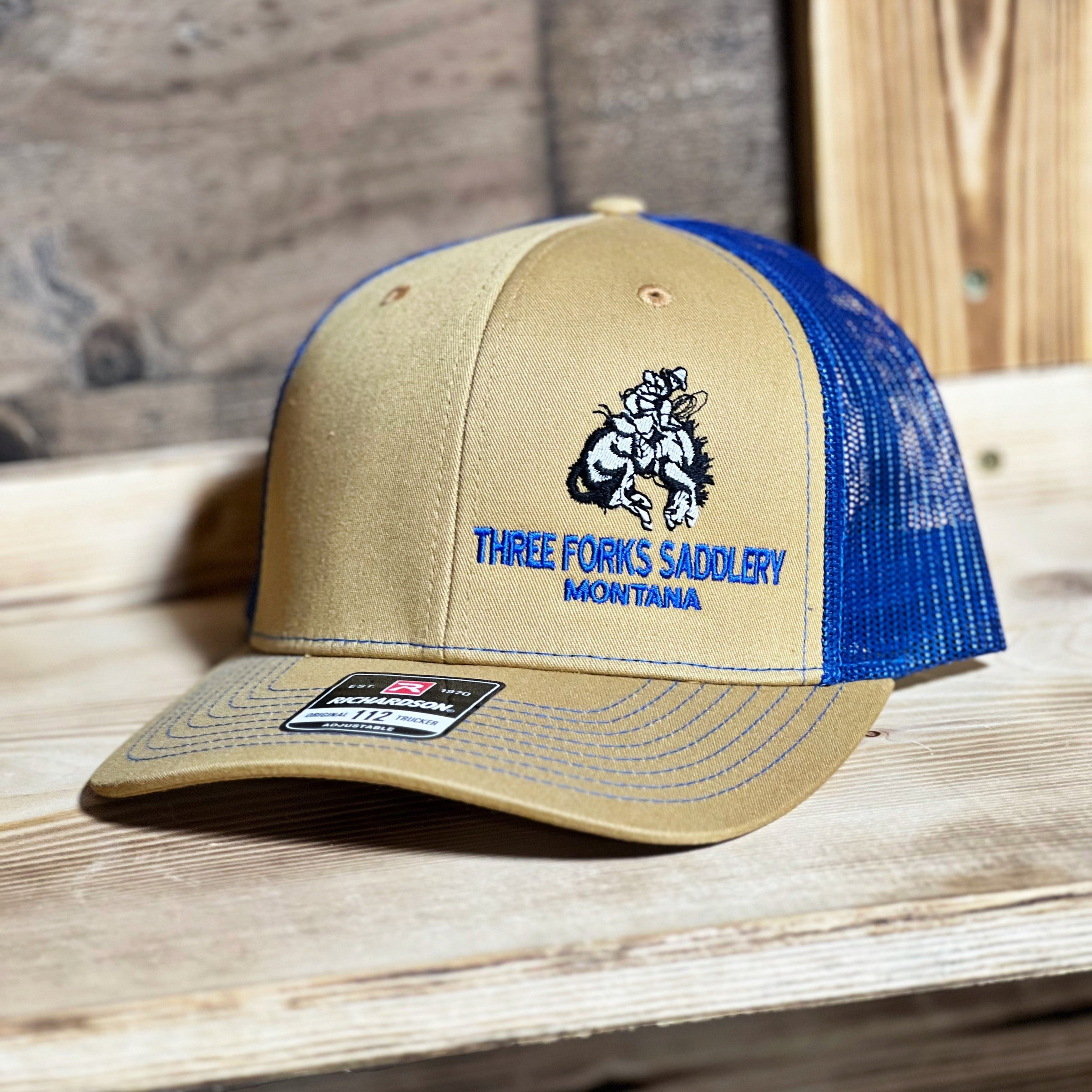 3 Forks Saddlery Richardson 112 Trucker Cap (Gold/Blue)