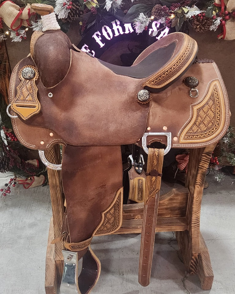 Three Forks Breakaway Roper Saddle 1 ($4195; $500 deposit)