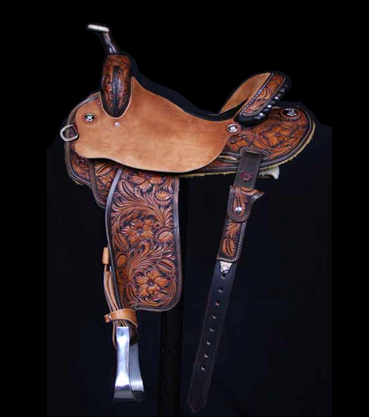 Merrill Barrel Saddle Western Handcrafted Saddles Three Forks