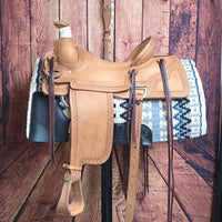 Three Forks Saddlery Blanket Top Pad | Earth/Navy