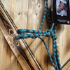 Steele Halter with Lead Rope - Brown/Turquoise