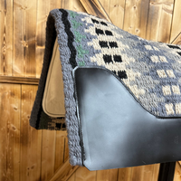 Green, Black, Blue; Black Blanket Pad