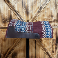 Burgundy Navy Blanket Pad