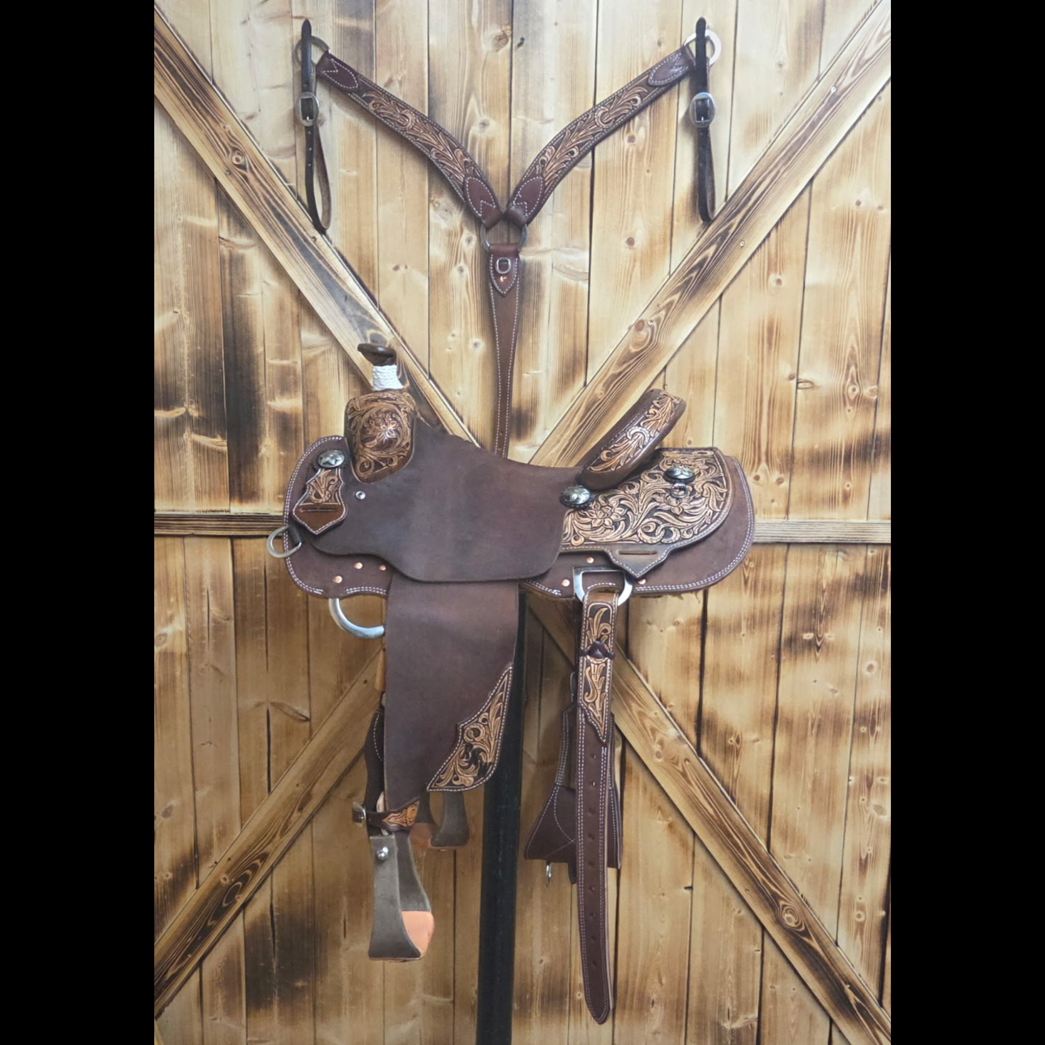 Three Forks Breakaway Roper Saddle 5 ($4495; $500 deposit)