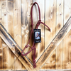 Steele Halter with Lead Rope - Red/Black Stripe