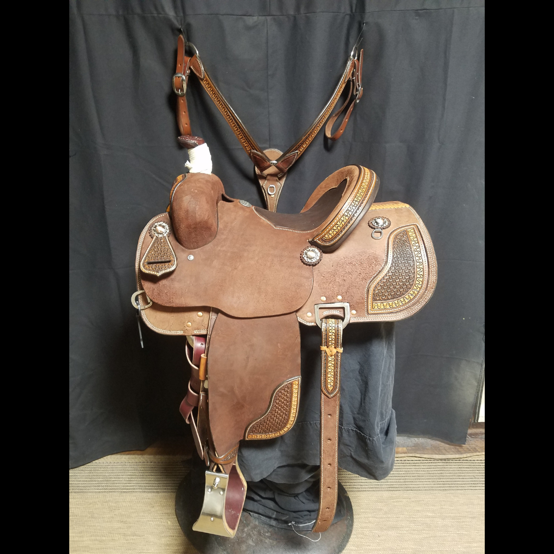 Three Forks Roper Saddle 1. ($4100)