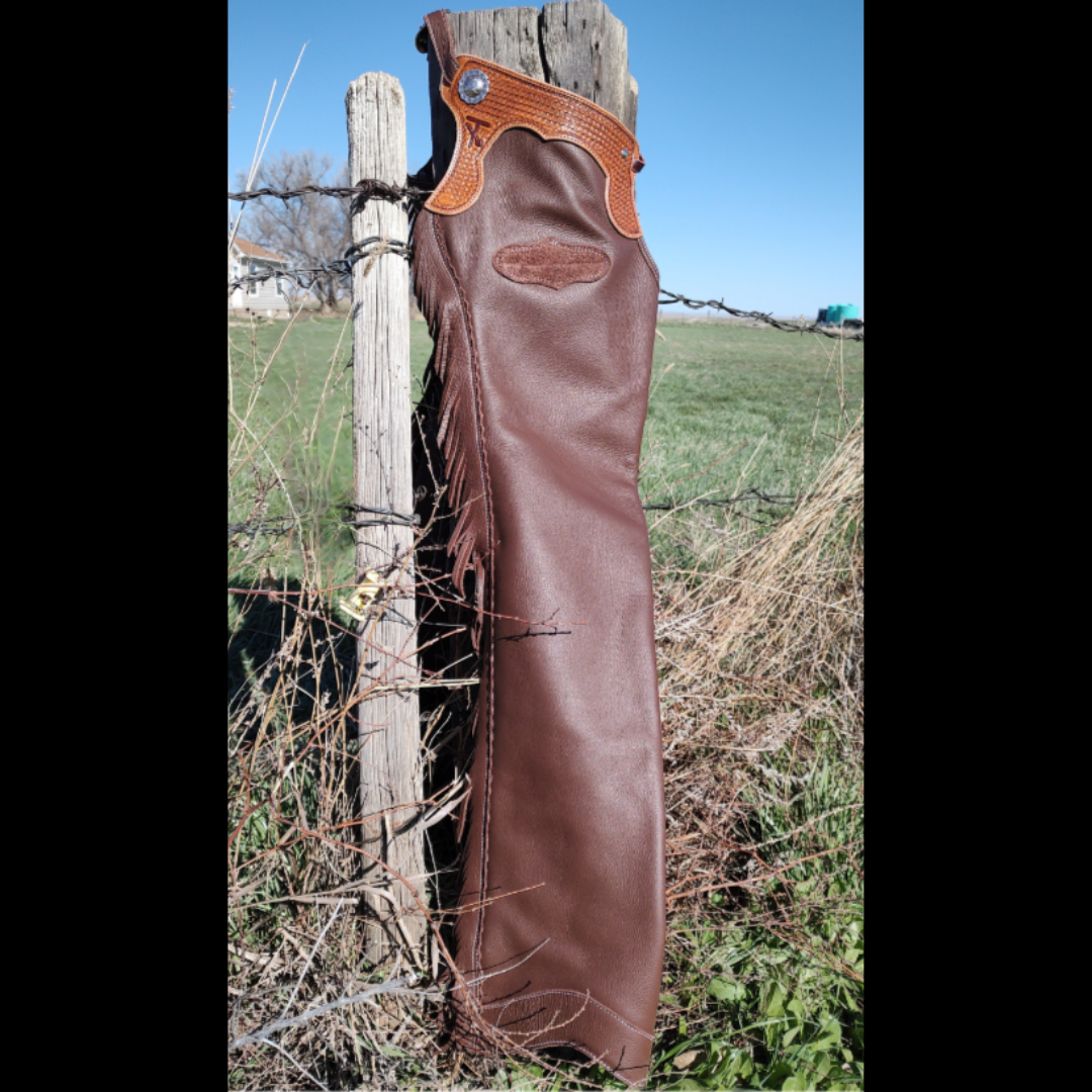 Custom Leather Western Chaps Builder Three Forks Saddlery Montana