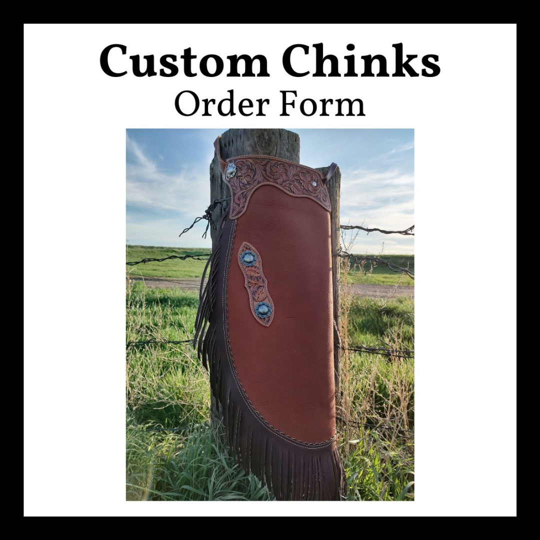 Three Forks Saddlery | Custom Chinks Builder