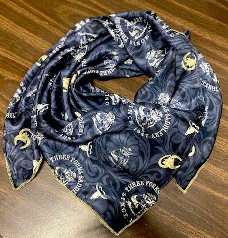 Three Forks Saddlery Scarf, Black