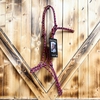 Steele Halter with Lead Rope - Red/Navy