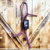 Steele Halter with Lead Rope - Red/White/Blue