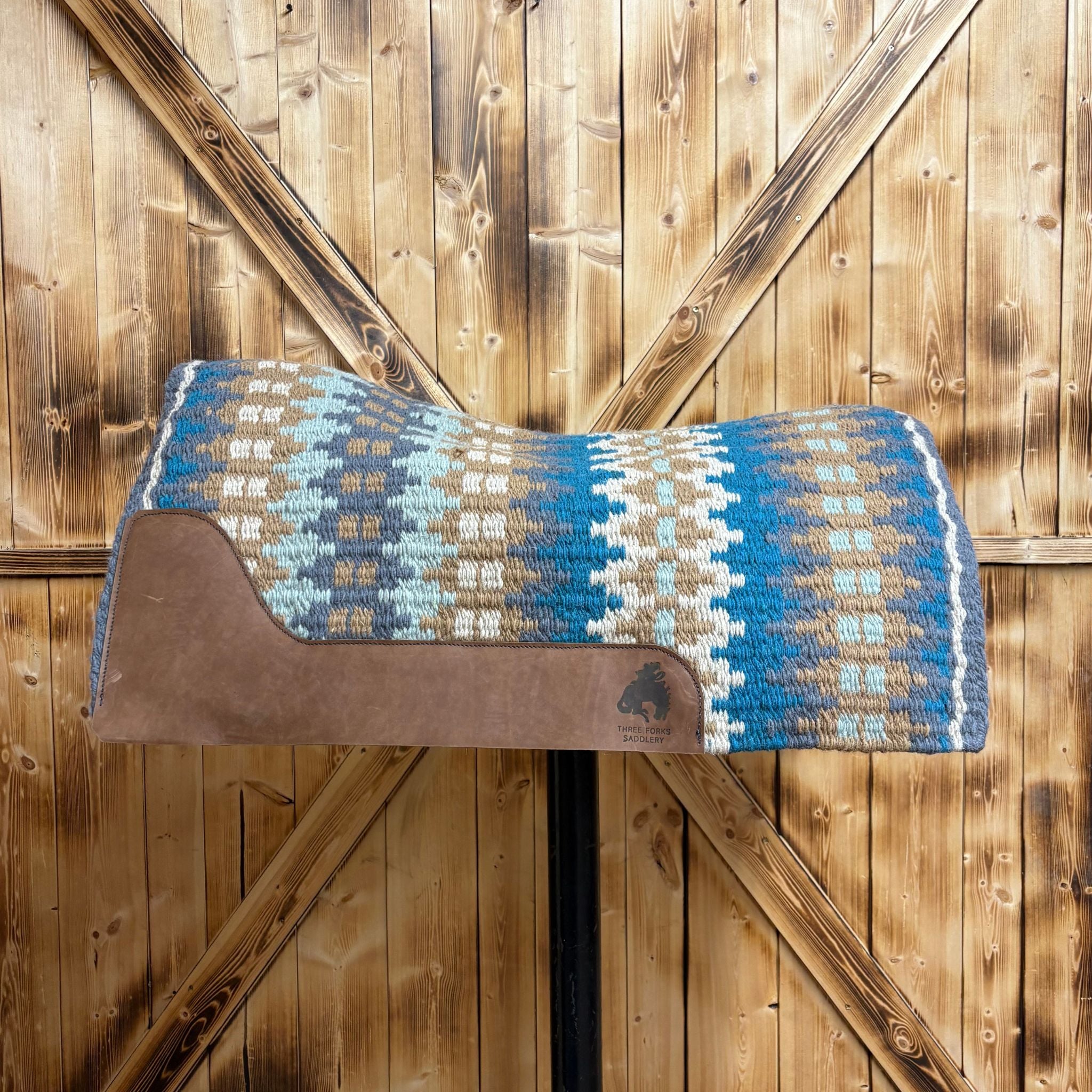 Blanket Top Pad (Blue, Tan, Cream)