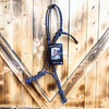 Steele Halter with Lead Rope - Navy/Tan