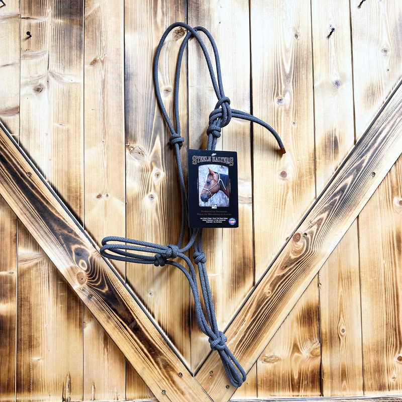 Steele Halter with Lead Rope - Grey