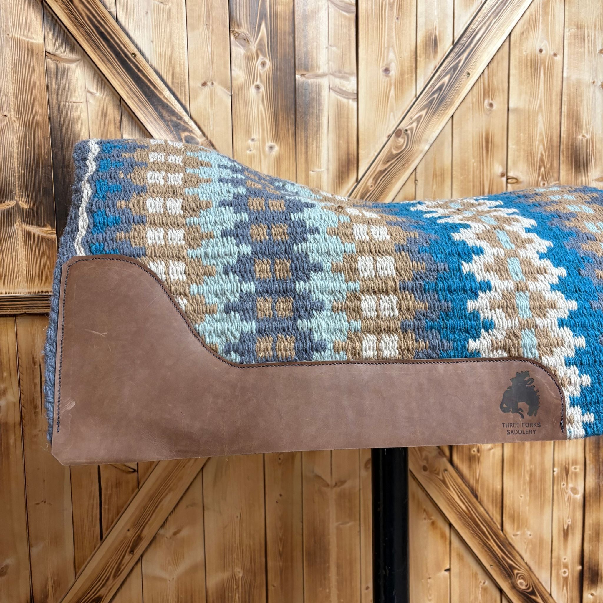 Blanket Top Pad (Blue, Tan, Cream)