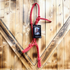 Steele Halter with Lead Rope - Red/White