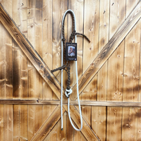 Steele Halter with Lead Rope - Brown/Tan Stripe