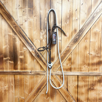 Steele Halter with Lead Rope - Brown/Black