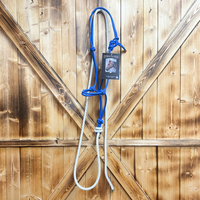 Steele Halter with Lead Rope - Solid Blue