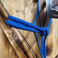 Steele Halter with Lead Rope - Solid Blue