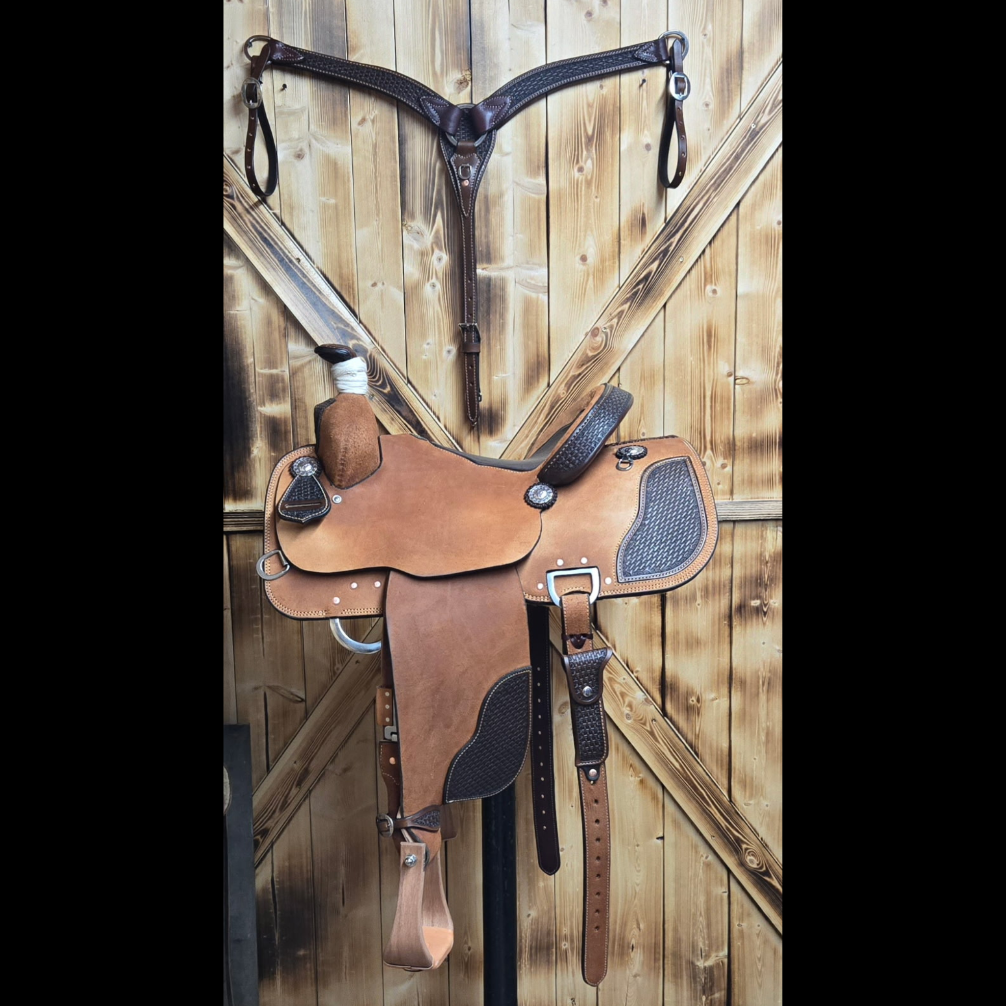 Three Forks Roper Saddle 7 ($3995; $500 deposit)