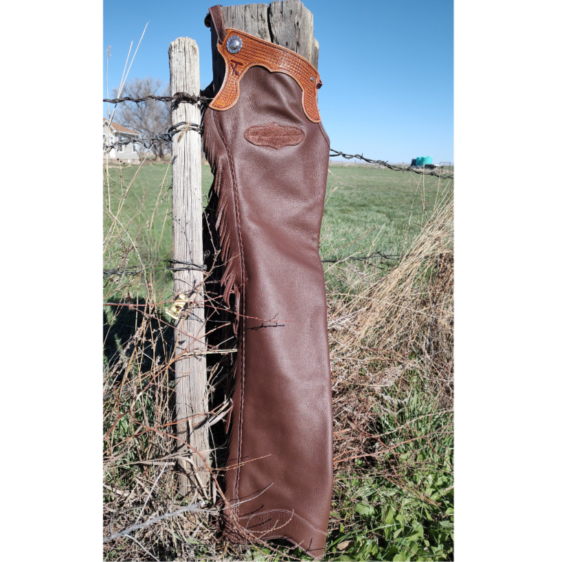 Custom Leather Western Chaps Builder | Three Forks Saddlery Montana