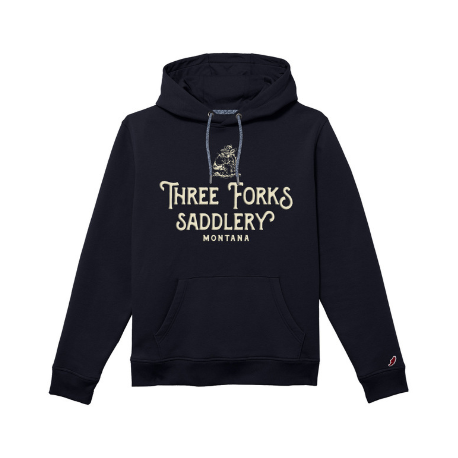 NFR Three Forks Saddlery Embroidered Sweatshirt, Navy