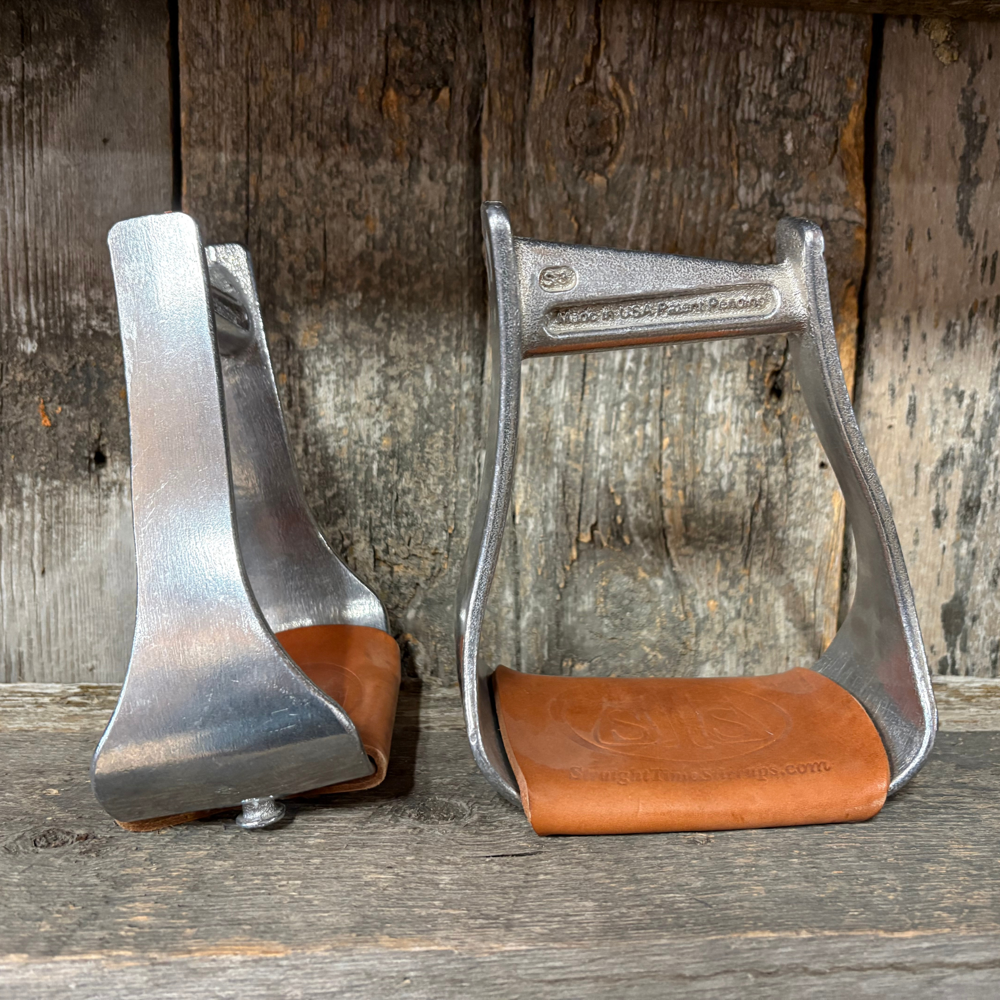 Straight Time Stirrups Barrel W/ Buttons