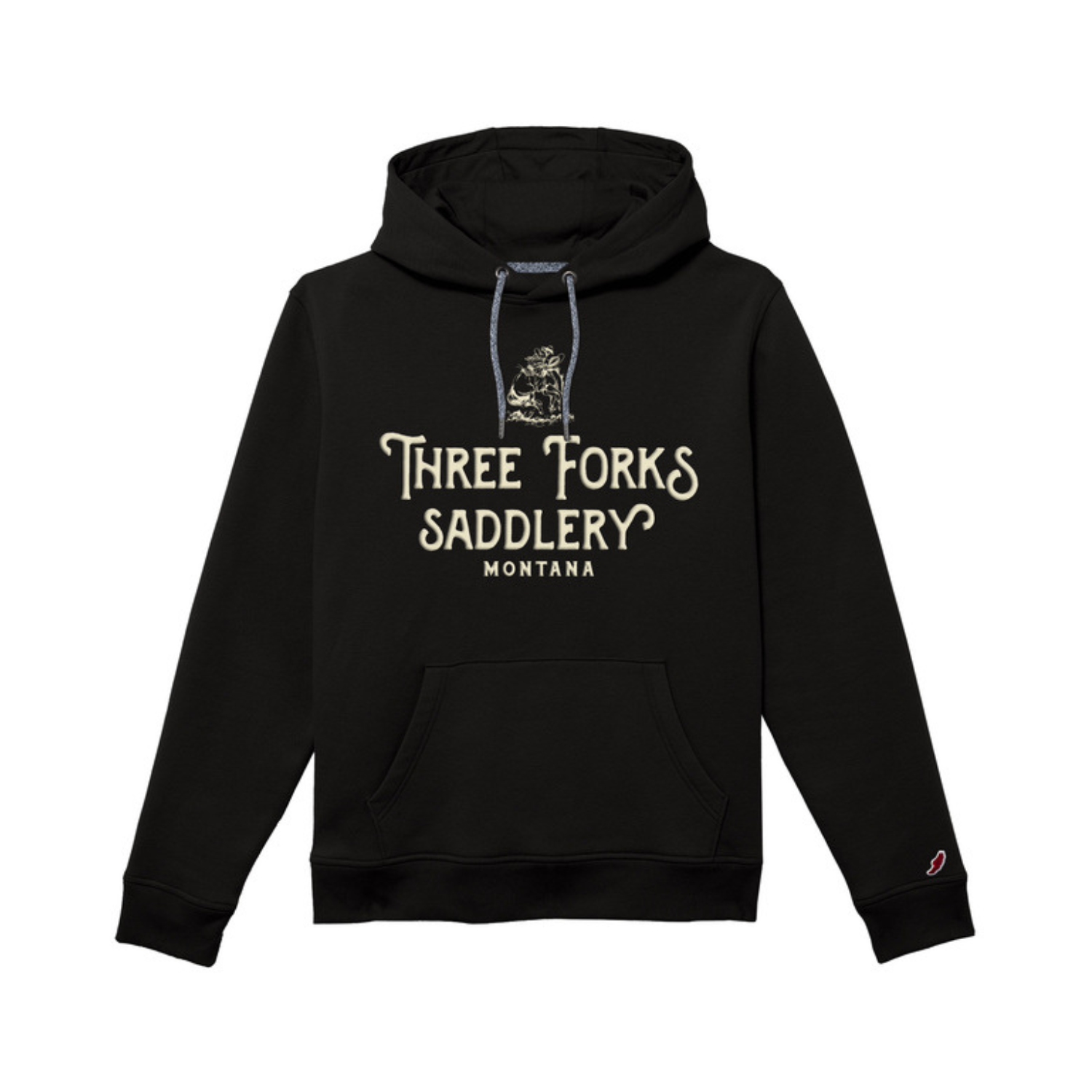 NFR Three Forks Saddlery Embroidered Sweatshirt, Black