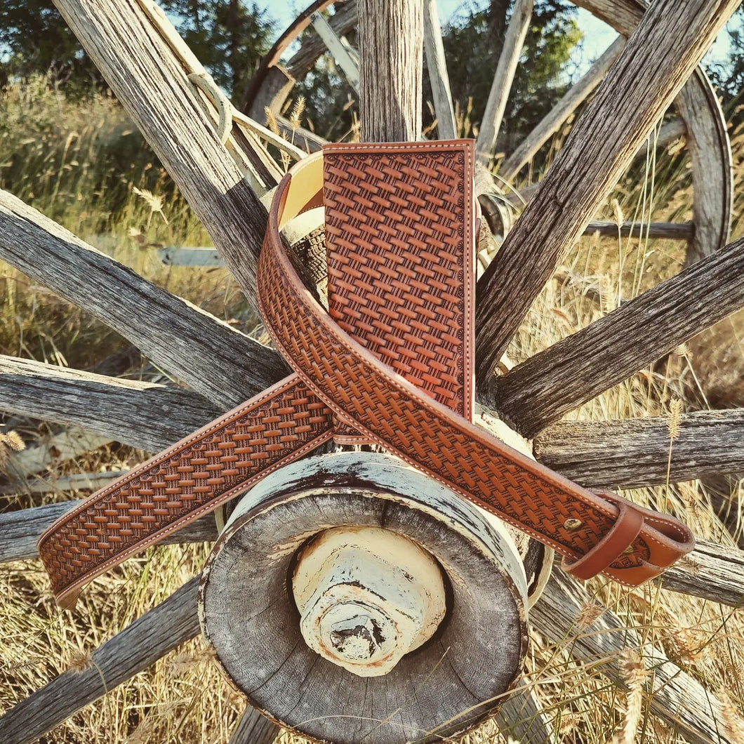 Basket Stamped Belt