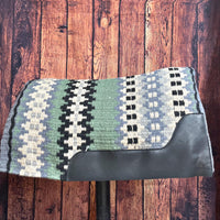 Three Forks Saddlery Blanket Top Pad | Black/Green
