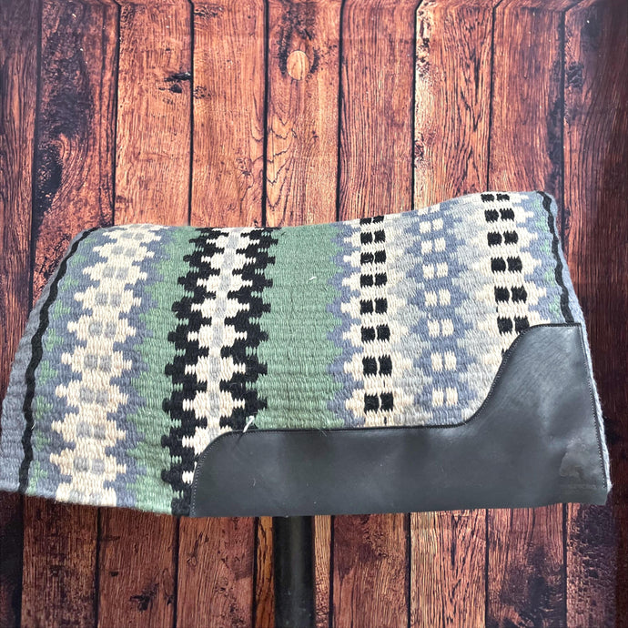 Three Forks Saddlery Blanket Top Pad | Black/Green