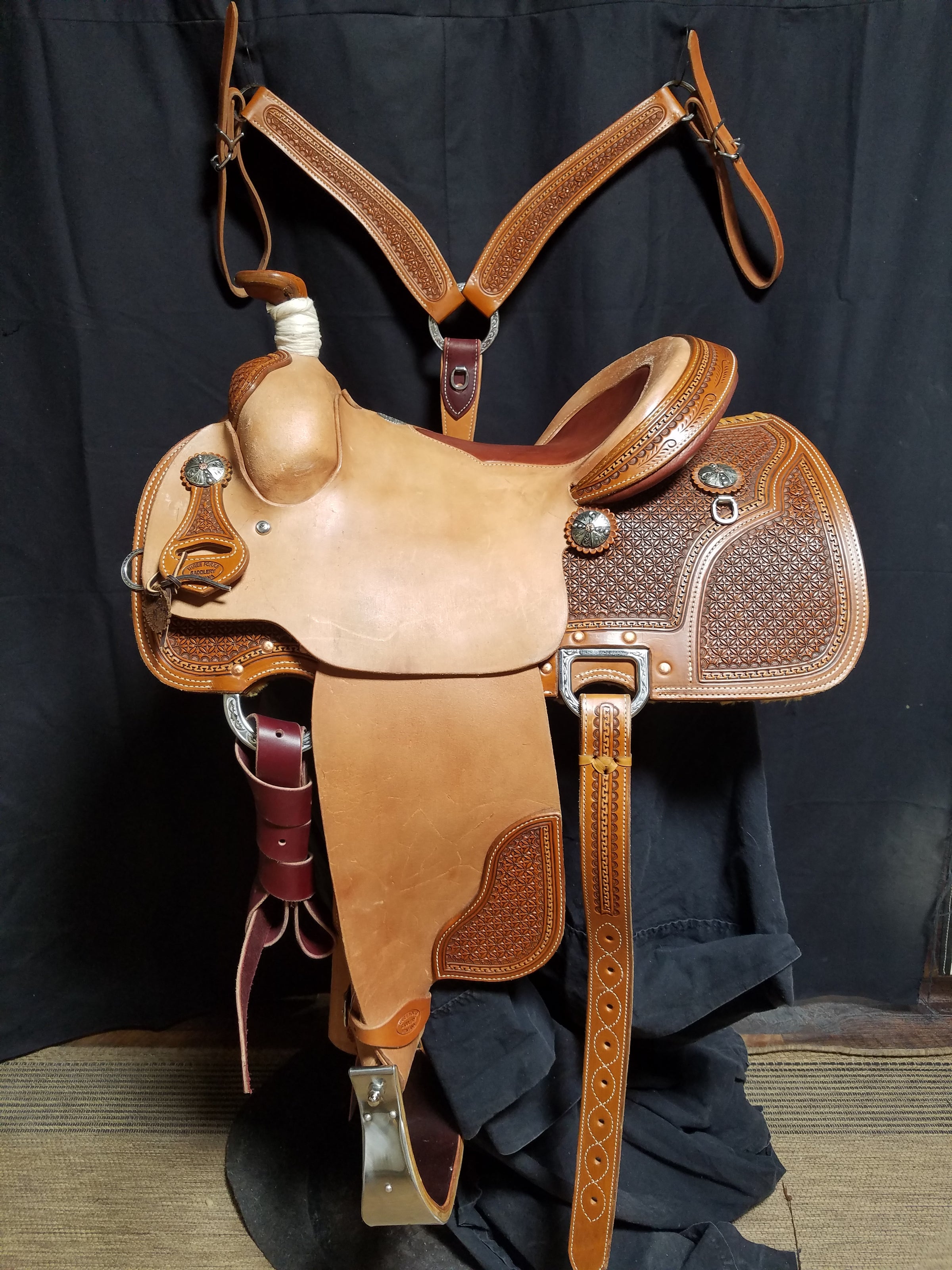 Three Forks Roper Saddle 2. ($4100)