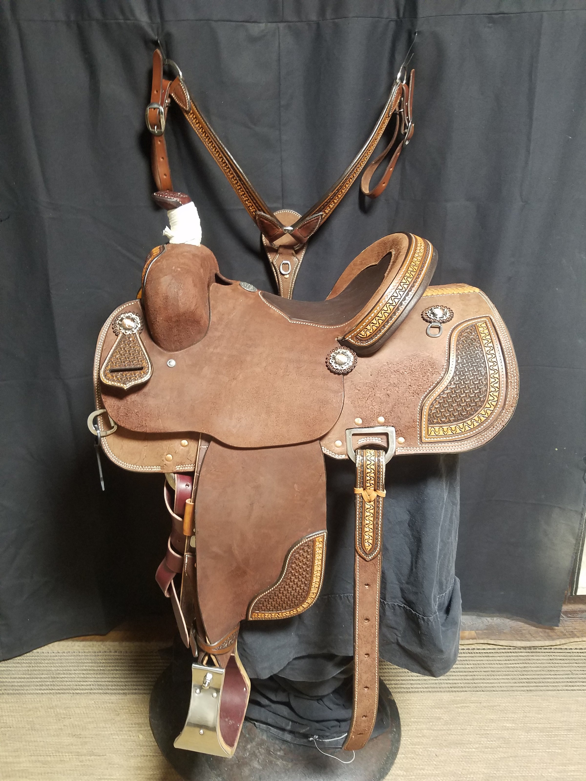 Three Forks Roper Saddle 1. ($4100)