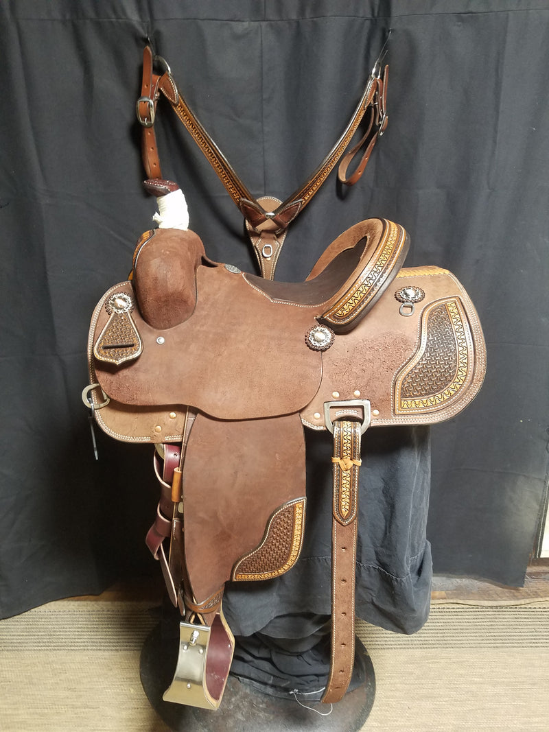 Three Forks Roper Saddle 1. ($4100)